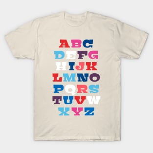 ABC alphabet - letters from A to Z T-Shirt